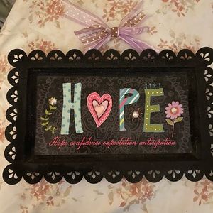 Hope wall decor
